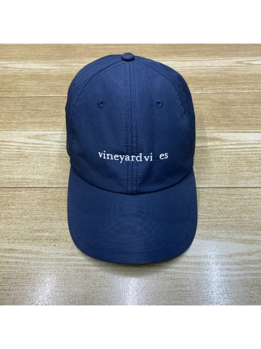 Vineyard Vines Mens Baseball Cap Adjustable Strap Back Hat Spell Out Embroidered